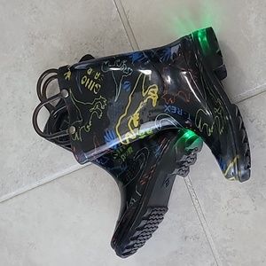 Dinosaur Boys Rain Boots Toddler Size 7/8